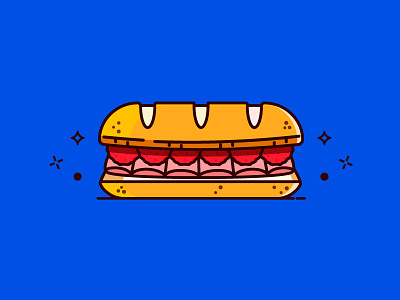 Sandwich of Death food icon illustration meatballs recipe regular show