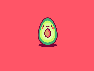 Happy avocado avocado cute fruit happy icons illustration process vector