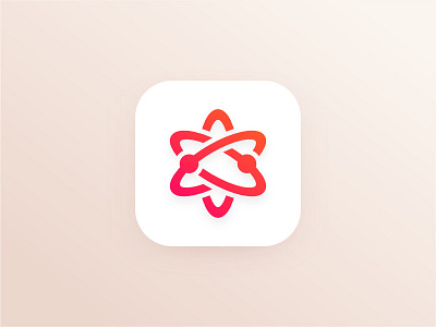 Radiation Level app icon concept design icon minimal radiation