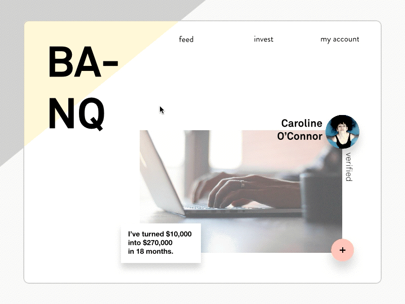 BA-NQ animation interface payment ui web