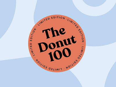 The Donut 100 brand design donut fintech sticker