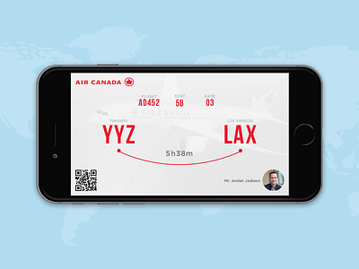 Mobile Boarding Pass airport app boarding clean daily iphone mobile pass phone plane ui