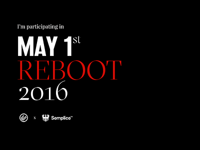 My #May1Reboot 1 design dev launch may may1reboot personal reboot ui web website