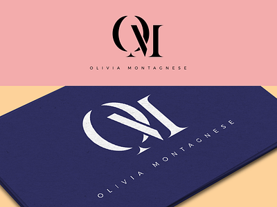 Olivia Montagnese Logo Concept clean concept designer distinguished elegant logo mark modern monogram simple symbol wip