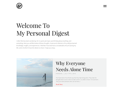 Website Blog Explorations blog clean modern personal type typography ui web web design website