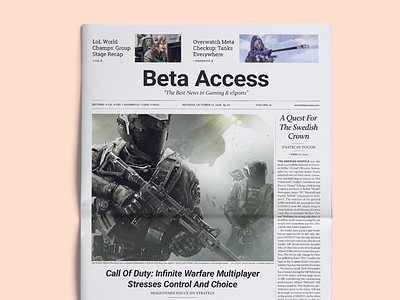 Beta Access Gaming Newspaper