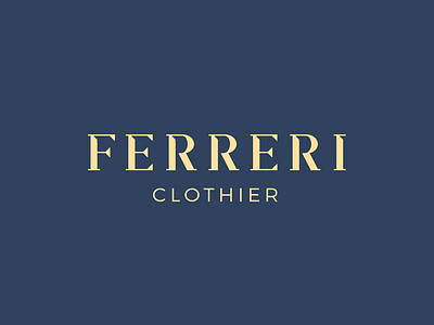 Ferreri Clothier Logo Redesign