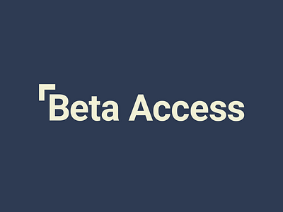 Beta Access Logotype brand branding logo logotype modern newspaper roboto sans serif type typeface typography wordmark