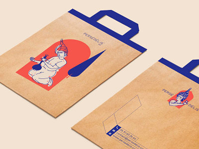 PERSEDELIS bag branding design graphic design illustration logo logotype