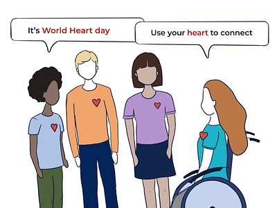 World Heart day bold branding business design graphic design heart illustration world heard day