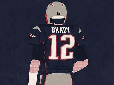 Brady brady design football handegg illustration illustrator logo nfl patriots print retro tom brady vector vintage
