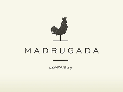 Madrugada identity logo rooster