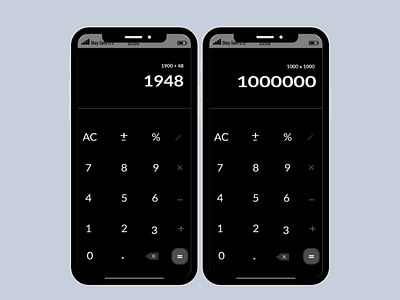 Daily UI #004 - CALCULATOR