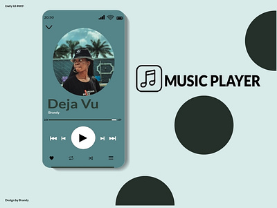 Daily UI #009 - MUSIC PLAYER apple daily ui design google music music player spotify ui challenge