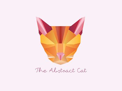 Abstract Cat abstract art cat graphic design logo