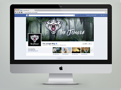 The Jungle art design facebook illustrator photoshop social media tiger tiger logo white tiger