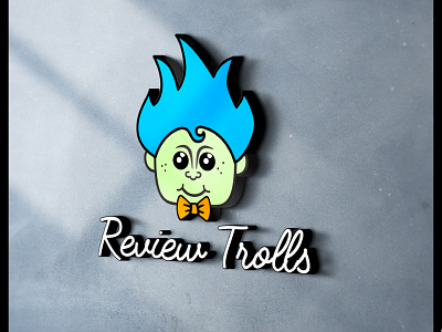 Review Trolls cute logo troll