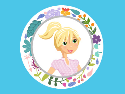 Emily Marie Design business character design facebook floral graphic design