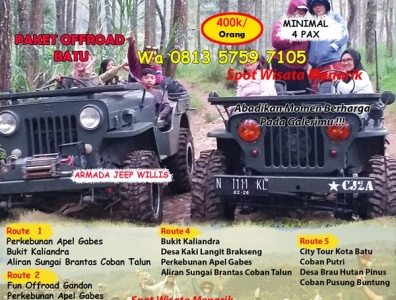 wisata jeep batu malang Wa0813 5759 7105 branding logo motion graphics