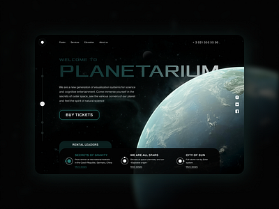 Concept shot for the planetarium