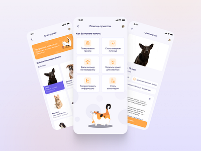 Приложение поиска товаров и услуг для вашего питомца app design ui ux