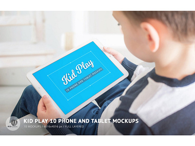 Kid Play 10 Phone And Tablet Mockups android boy design full layered game kid mock up mockup phone photoshop play presentation showcase tablet user experience user interface web design