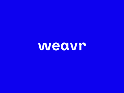 Weavr logotype brand design brand development brand identity branding fintech logo logo design logotype monospace payments payments branding payments logo payments platform vibrant weave weaver