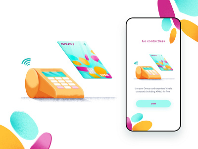 Onvoy onboarding app design contactless fintech illustration mobile app mobile ui money app money transfer onboarding ui ui design ux ux design ux ui vector