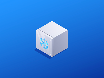 Chiller icon chiller cold cold room freezer fridge gradients icon icon design iconography icons illustration isometric isometric design isometric icons isometry refrigerator vector