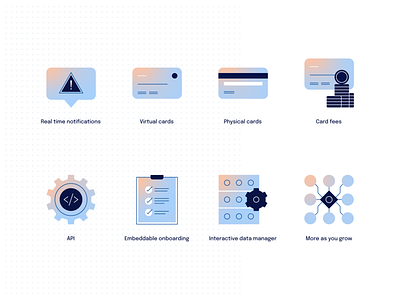 Weavr icons api banking cards compliance data fees finance icons financial technology fintech icon design icon set iconography icons money notifications onboarding payments ui design ux design virtual card