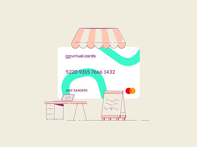 Payments for small businesses canopy finance financial technology fintech illustration line illustration menu money office payments restaurant shop shopfront small business small shop tech