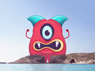 The Comino Monster angry beach comino malta monster sea