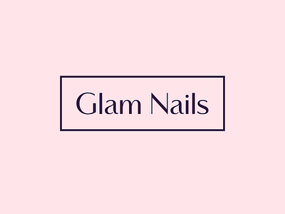 Glam Nails Logo glam logo nail nail bar nail parlour nails parlour