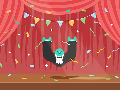 Launch Day! confetti countdown cute event events fun illustration launch launched monster party platform platforms stage theater ticket ticketing tickets