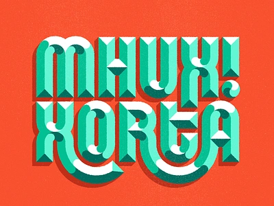 Mhux xorta! colours design drop cap drop caps illustration letter design letter drop lettering malta maltese shadow type type type art type daily typegang typograpghy vibrant vibrant colours