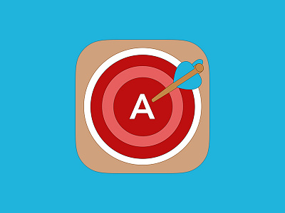 Grades iOS 7 Icon app arrow grades icon ios ios 7 iphone target wood