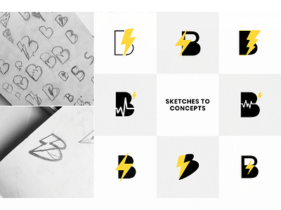 BeatStorm Productions - Process brand identity design branding design identity logo logo concepts logo design process logo process logo sketches sketch sketches vector
