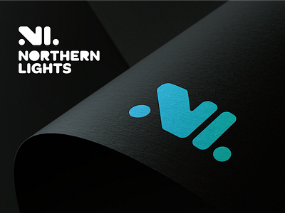 Northern Lights Advertising - Logo Design aurora borealis brand identity design branding logo logo design northern lights northern lights advertising