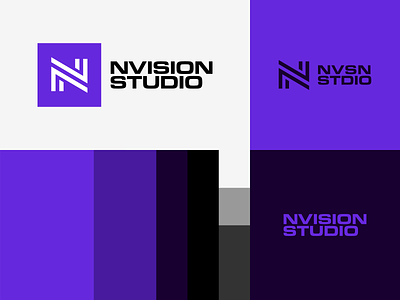 NVISION STUDIO - Lockups & Color Palette brand identity design branding identity logo logo design