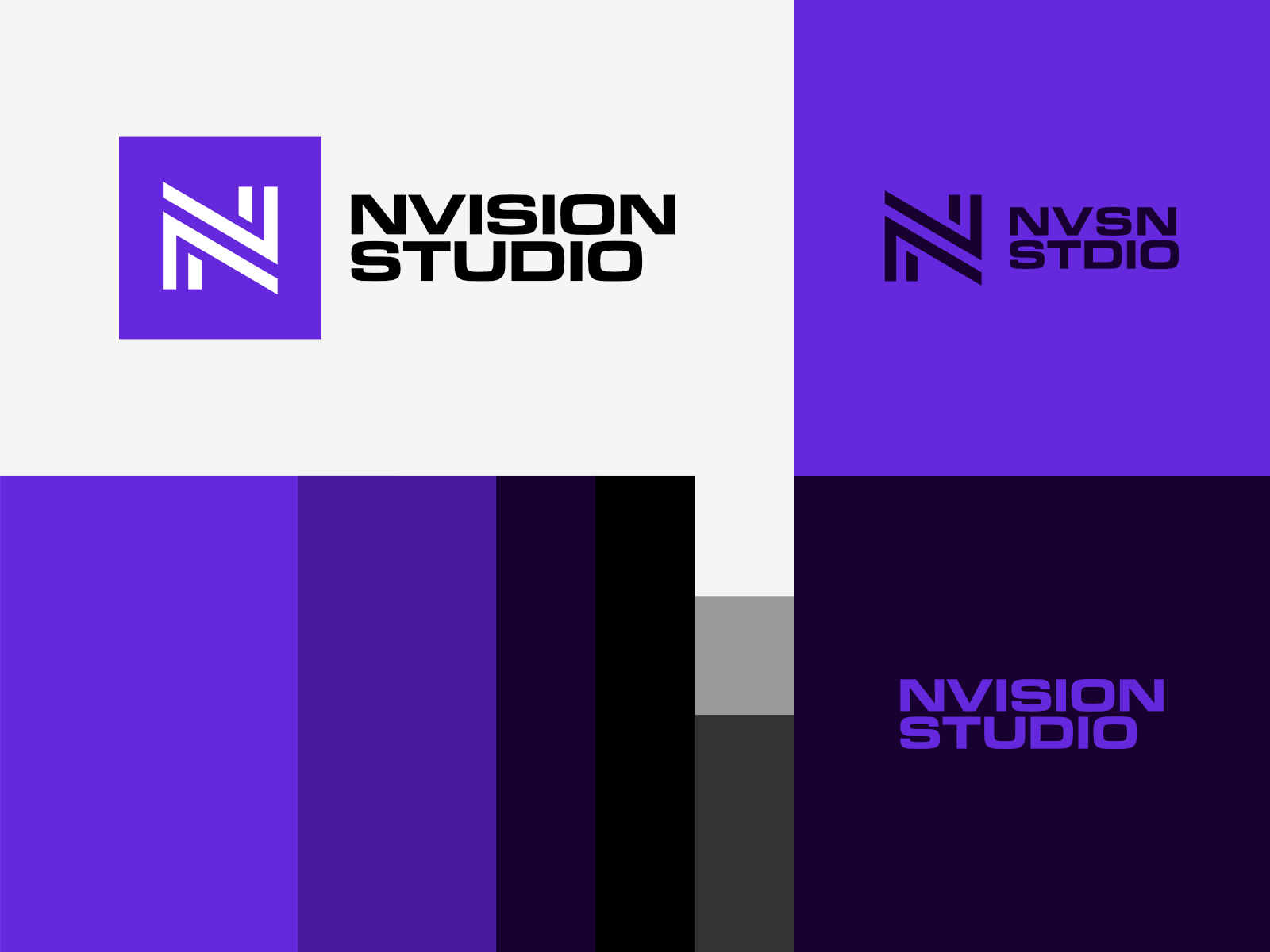 NVISION STUDIO - Lockups & Color Palette by Hassan Mohammed on Dribbble