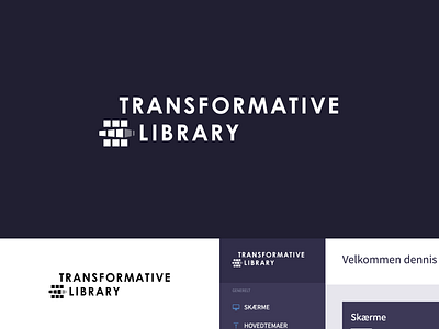 Transformative library brand branding cordura design icon identity library logo product product branding