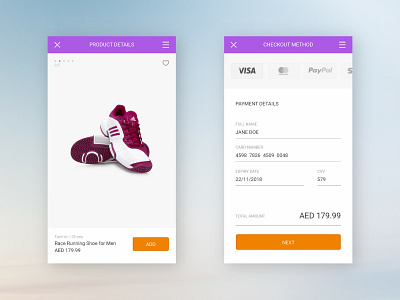 DailyUI Challenge #002 - Credit Card Checkout