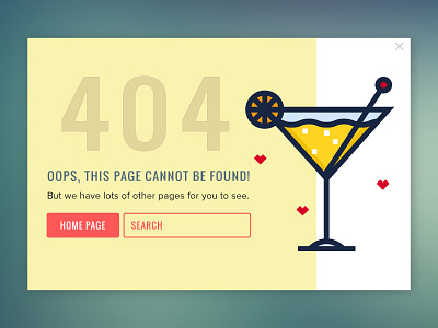 DailyUI Challenge #008 - 404 Page