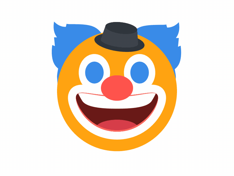 Clown Emoji animation graphic design motion graphics