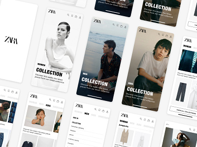 Zara App Redesign dailyui ecommerce fashion fashion app fashion design ui uidesign