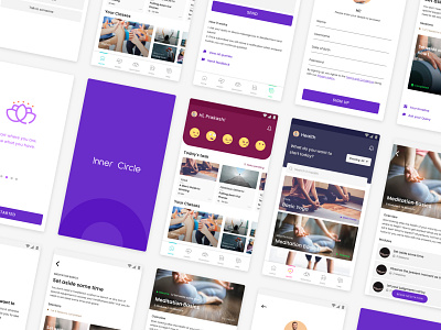 Inner Circle | UI app design dailyui health app health care ui uidesign ux ux design