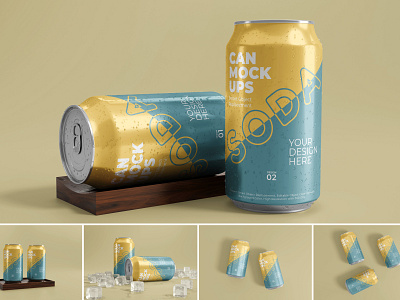 Soda Can Mockups can design elegant mockup mockups packaging premium realistic simple soda soda can mockup