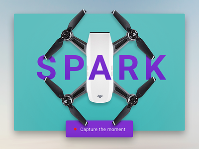 Dji Spark UI button card dji drone shadow ui