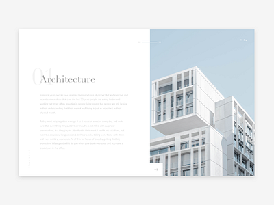Architecture clean dailyui minimal typography ui unsplash web website