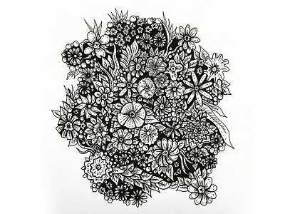 Flowers 08/08/2015 art artagram artcollective drawing pigmamicron sketch